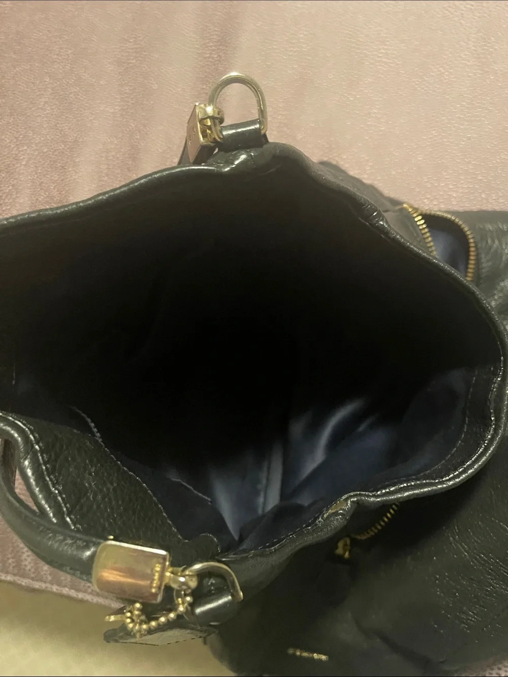 Coach Black/gold Bag
